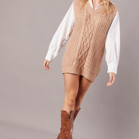 Beige Knit Top Jumper