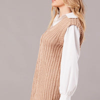 Beige Knit Top Jumper