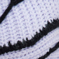 Purple Butterfly Knit Top Backless