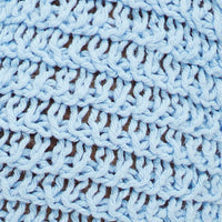 Blue Butterfly Knit Top Backless