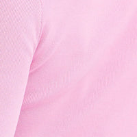 Pink Knit Top Long Sleeve Crop
