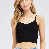 Black Knit Tank Top