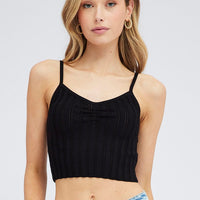 Black Knit Tank Top