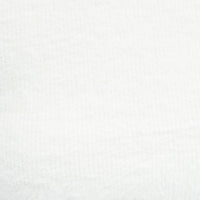 White Fluffy Knit Top Short Sleeve Crew Neck