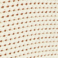 Beige Crochet Singlet Top V Neck