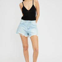 Black Crochet Singlet Top V Neck