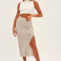 White Knit Top Sleeveless Roll Neck Crop