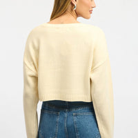 White Star Knit Jumper Long Sleeve