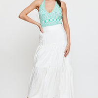 Multi Knit Top Sleeveless Halter