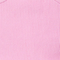 Pink Knit Top Sleeveless Halter